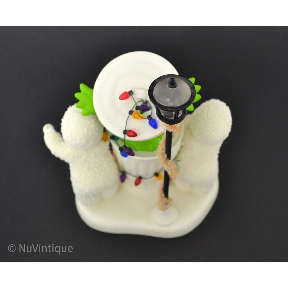 2006 Dept 56 Snowbabies Sesame Street Merry Christmas Oscar Figurine Ba Humbug - Picture 6 of 8